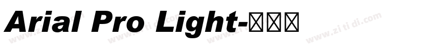 Arial Pro Light字体转换